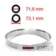 Alumínium tehermentesítő gyűrűk 73,1 - 71,6 mm ( 73.1 - 71.6 )