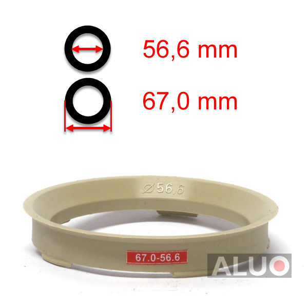 Tehermentesítő gyűrűk 67,0 - 56,6 mm ( 67.0 - 56.6 ) - ingyenes szállítás