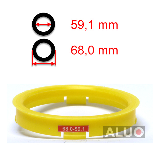 Tehermentesítő gyűrűk 68,0 - 59,1 mm ( 68.0 - 59.1 ) - ingyenes szállítás