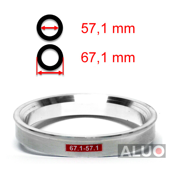 Alumínium tehermentesítő gyűrűk 67,1 - 57,1 mm ( 67.1 - 57.1 )