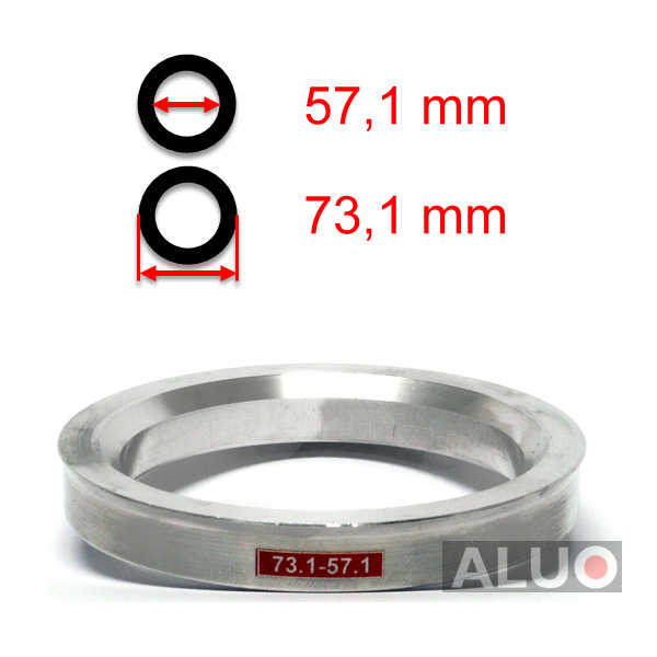 Alumínium tehermentesítő gyűrűk 73,1 - 57,1 mm ( 73.1 - 57.1 )