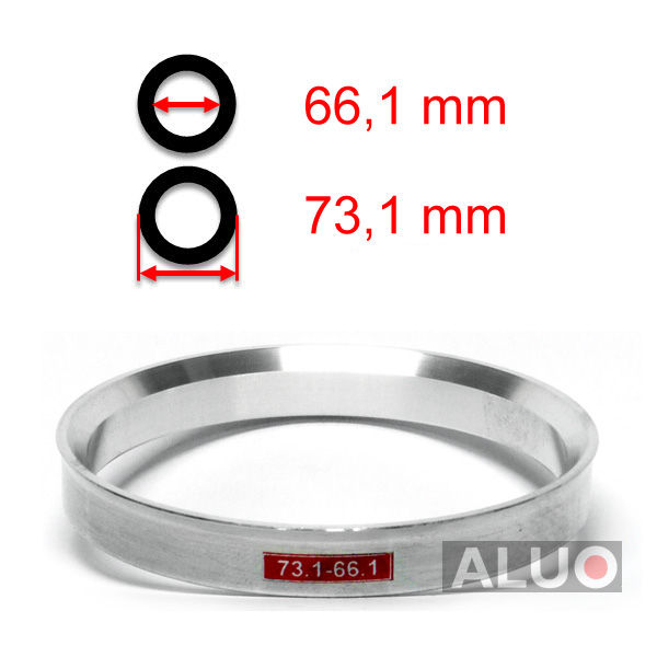 Alumínium tehermentesítő gyűrűk 73,1 - 66,1 mm ( 73.1 - 66.1 )