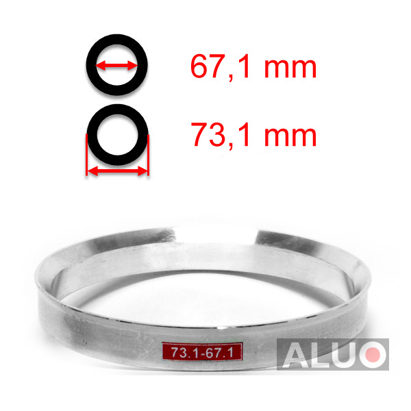 Alumínium tehermentesítő gyűrűk 73,1 - 67,1 mm ( 73.1 - 67.1 )