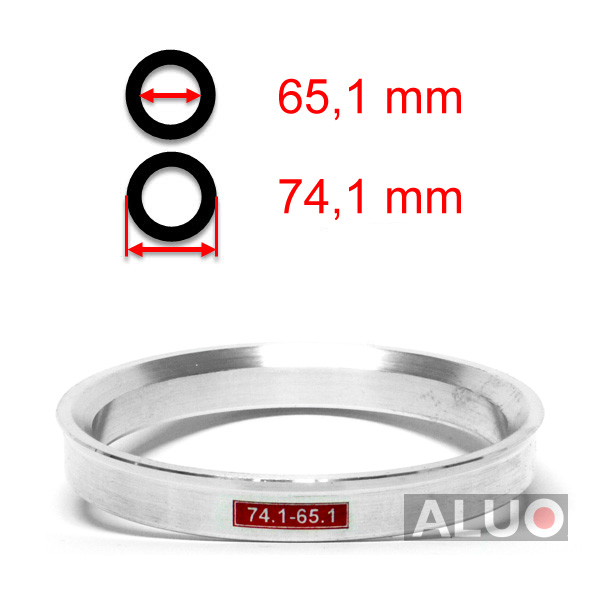 Alumínium tehermentesítő gyűrűk 74,1 - 65,1 mm ( 74.1 - 65.1 )
