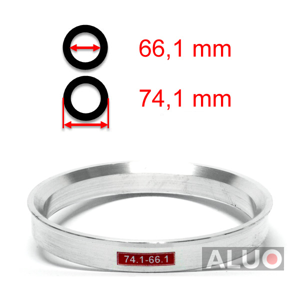 Alumínium tehermentesítő gyűrűk 74,1 - 66,1 mm ( 74.1 - 66.1 )