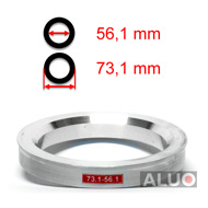 Alumínium tehermentesítő gyűrűk 73,1 - 56,1 mm ( 73.1 - 56.1 )