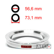 Alumínium tehermentesítő gyűrűk 73,1 - 56,6 mm ( 73.1 - 56.6 )