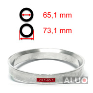 Alumínium tehermentesítő gyűrűk 73,1 - 65,1 mm ( 73.1 - 65.1 )