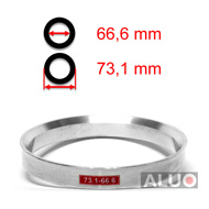 Alumínium tehermentesítő gyűrűk 73,1 - 66,6 mm ( 73.1 - 66.6 )