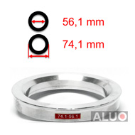 Alumínium tehermentesítő gyűrűk 74,1 - 56,1 mm ( 74.1 - 56.1 )